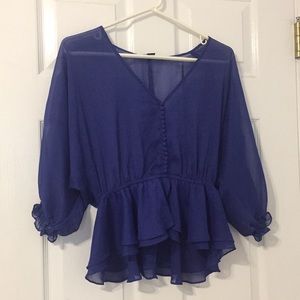 Dark blue blouse size small